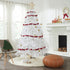 Hand Felted Wool Christmas Garland - Red, Maroon, and Cream Balls - 6' - ARCADIA HOME